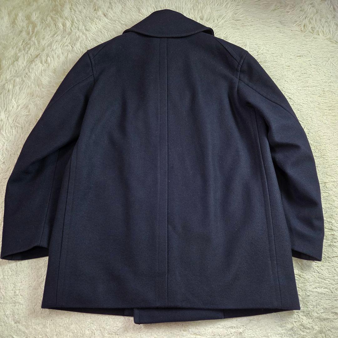 極美品 ユニクロ +J オーバーサイズ Pコート サイズS ダークネイビー
