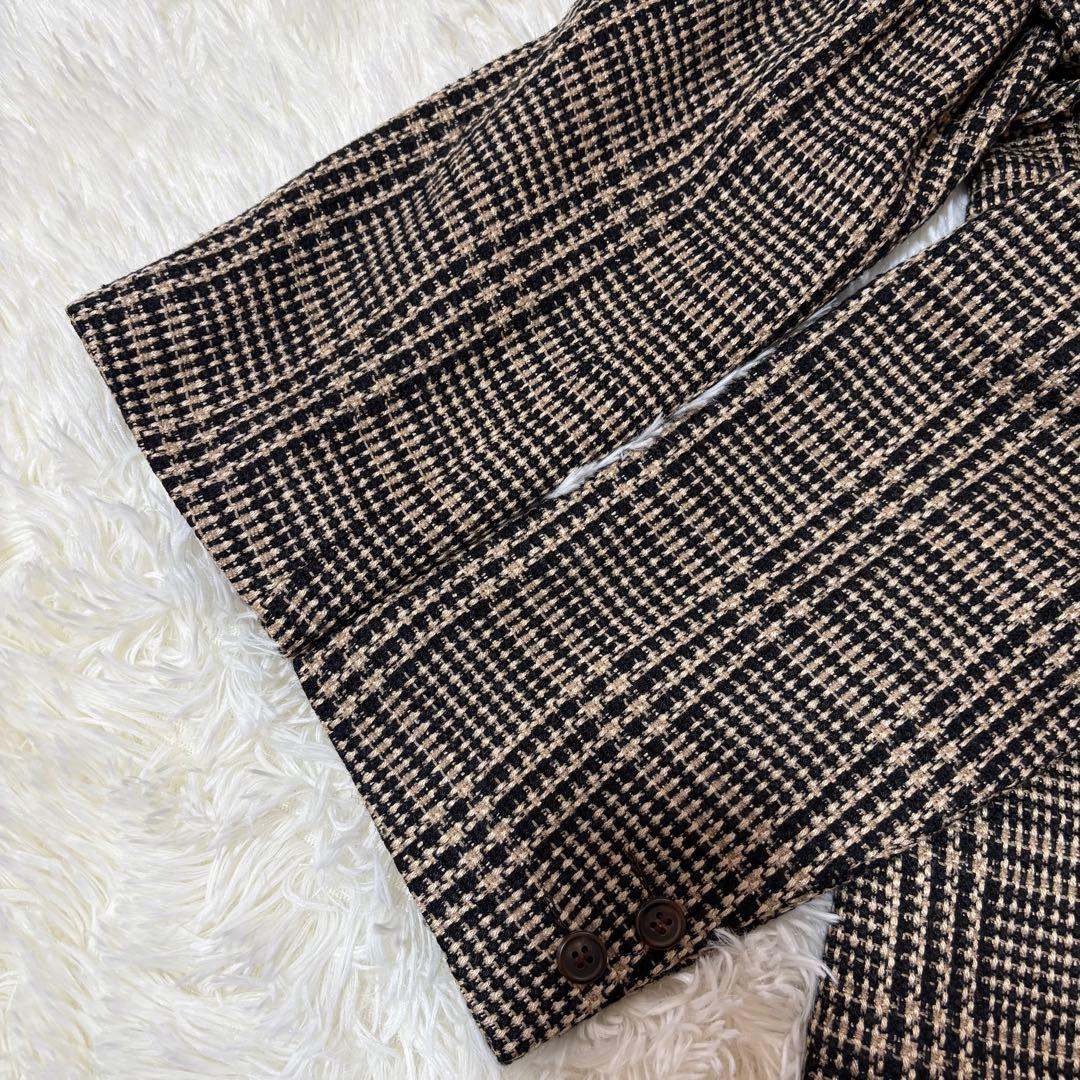 イッセイミヤケ 80s 筆タグ テーラードジャケット ツイード ヴィンテージ M