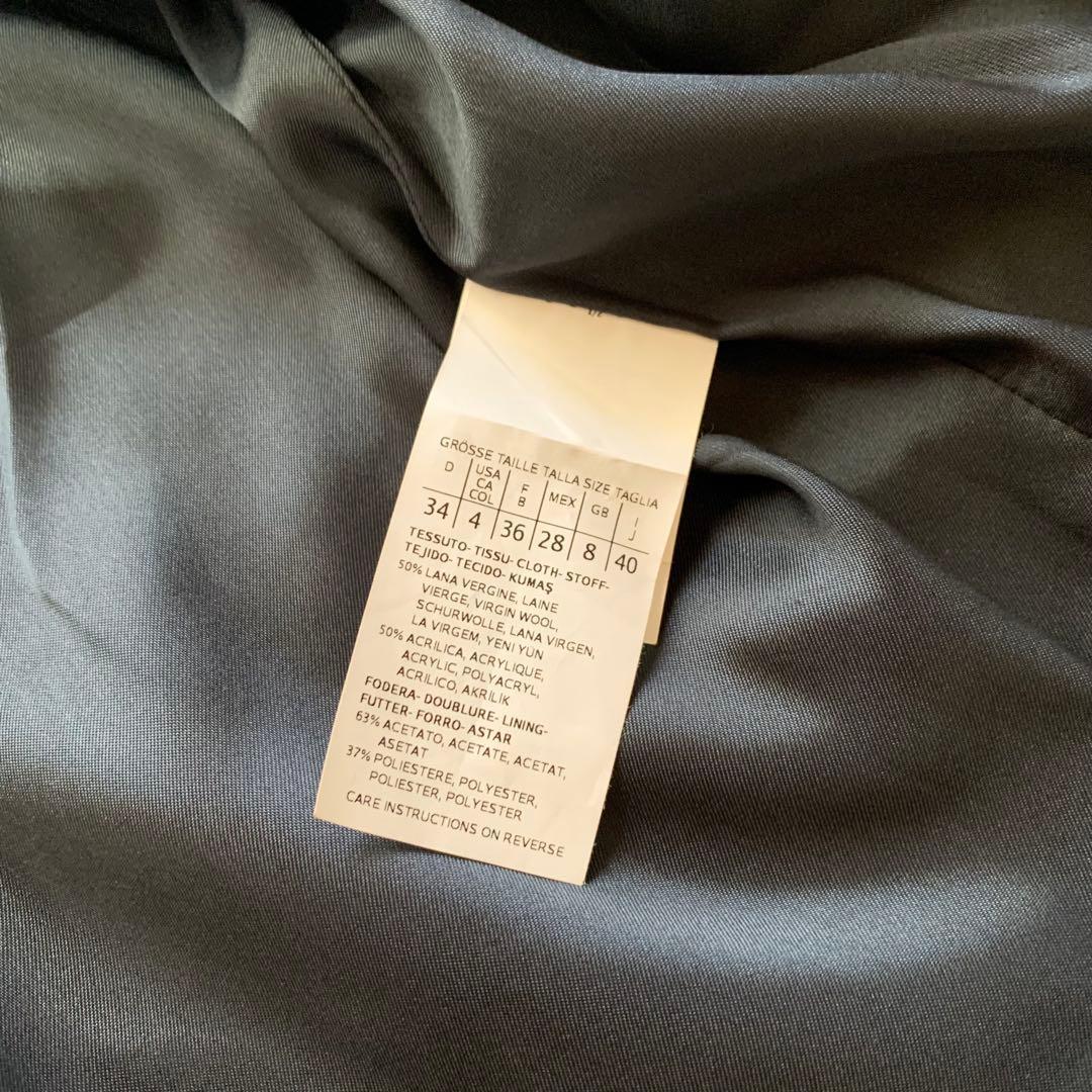 美品♡マックスマーラ シャギーコート ショート丈 ポンチョ チェック 40