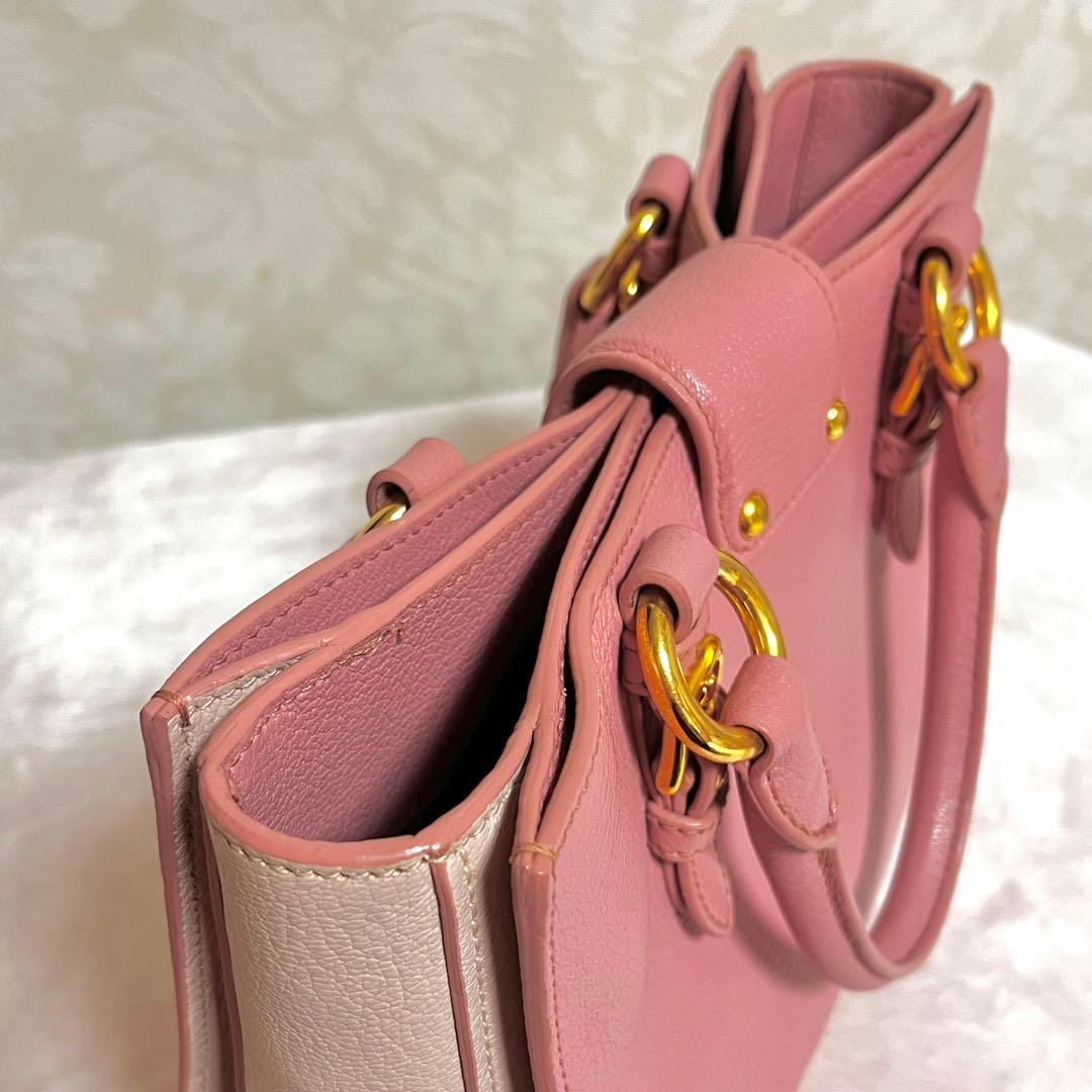 MIUMIU ミュウミュウ ハンドバッグ ショルダーバッグ マドラス ピンク