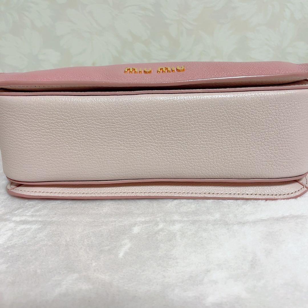 MIUMIU ミュウミュウ ハンドバッグ ショルダーバッグ マドラス ピンク