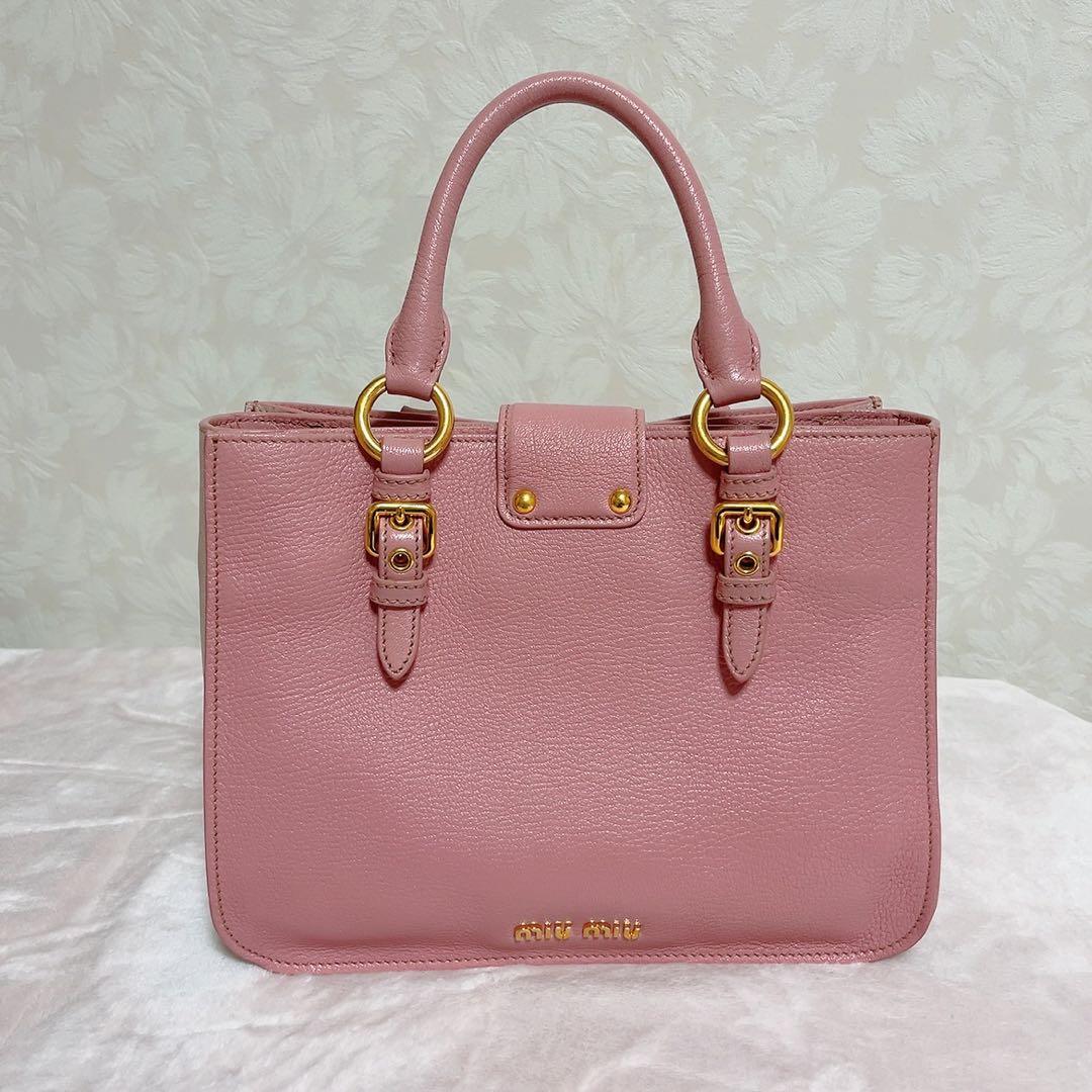 MIUMIU ミュウミュウ ハンドバッグ ショルダーバッグ マドラス ピンク