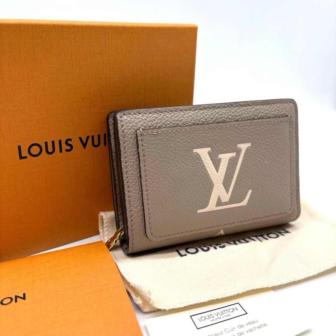 【未使用級 IC搭載】ルイヴィトン アンプラント バイカラー クレア 二つ折り