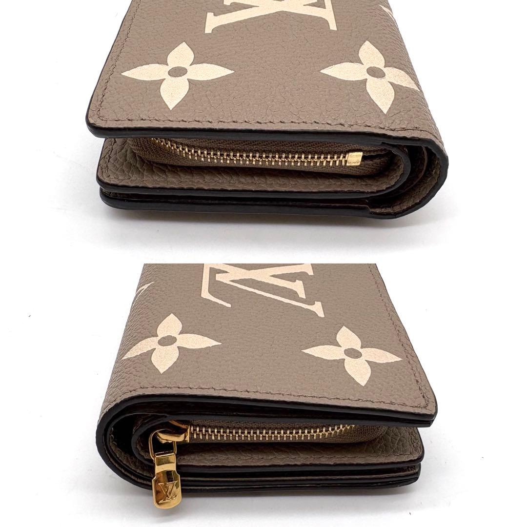 【未使用級 IC搭載】ルイヴィトン アンプラント バイカラー クレア 二つ折り