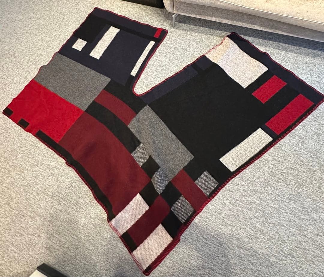 Burberry バーバリー　ケープマント 大判ポンチョ　大判ストール　チェック