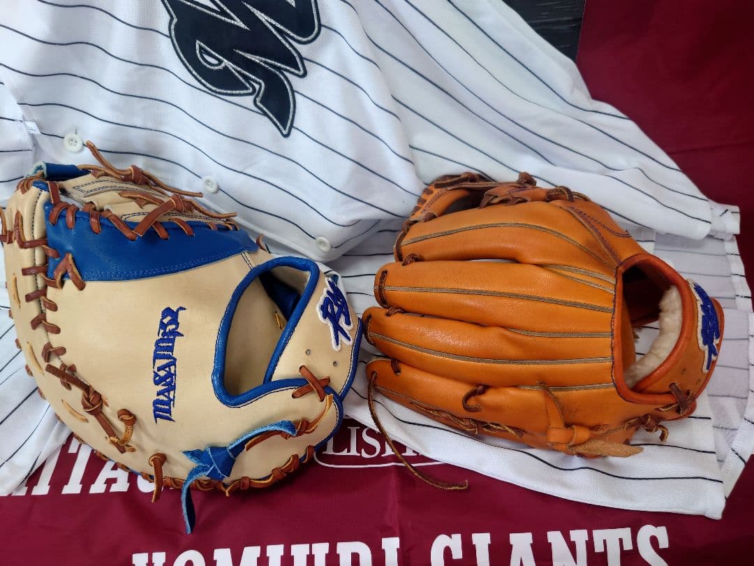 NPB ラグデリオン プロ野球選手支給品硬式 グラブ、ミット2点セット