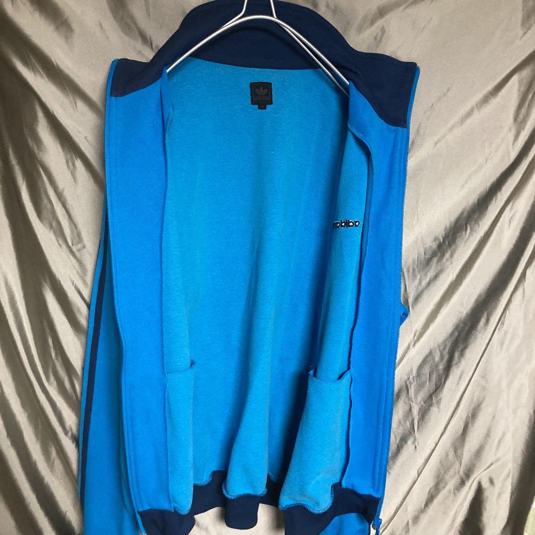 アディダス ジャージ　超ビッグサイズ　4XO 規格外　ターコイズブルー