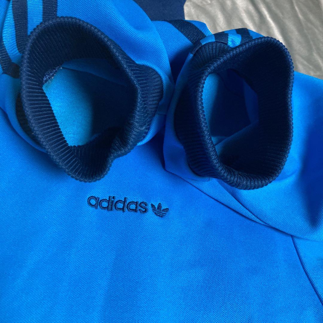 アディダス ジャージ　超ビッグサイズ　4XO 規格外　ターコイズブルー