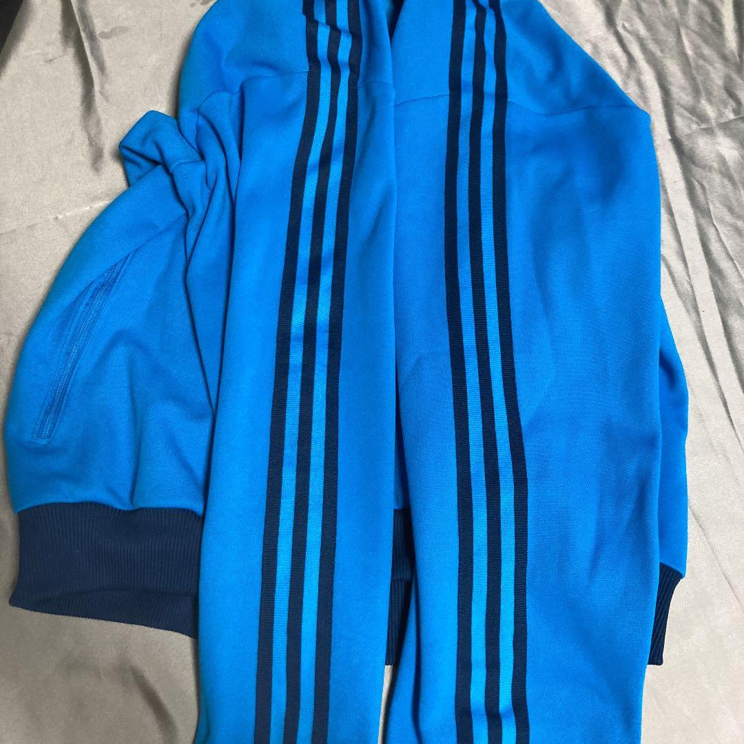 アディダス ジャージ　超ビッグサイズ　4XO 規格外　ターコイズブルー