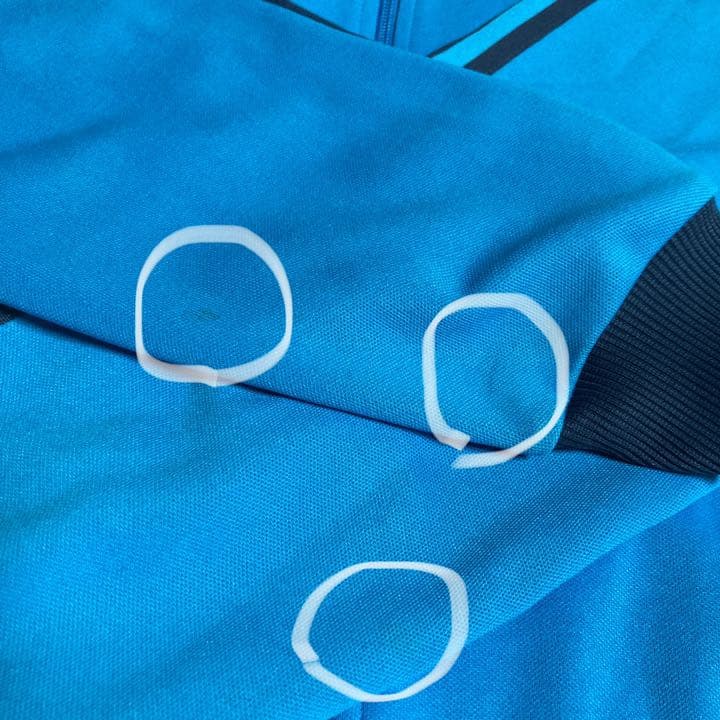 アディダス ジャージ　超ビッグサイズ　4XO 規格外　ターコイズブルー