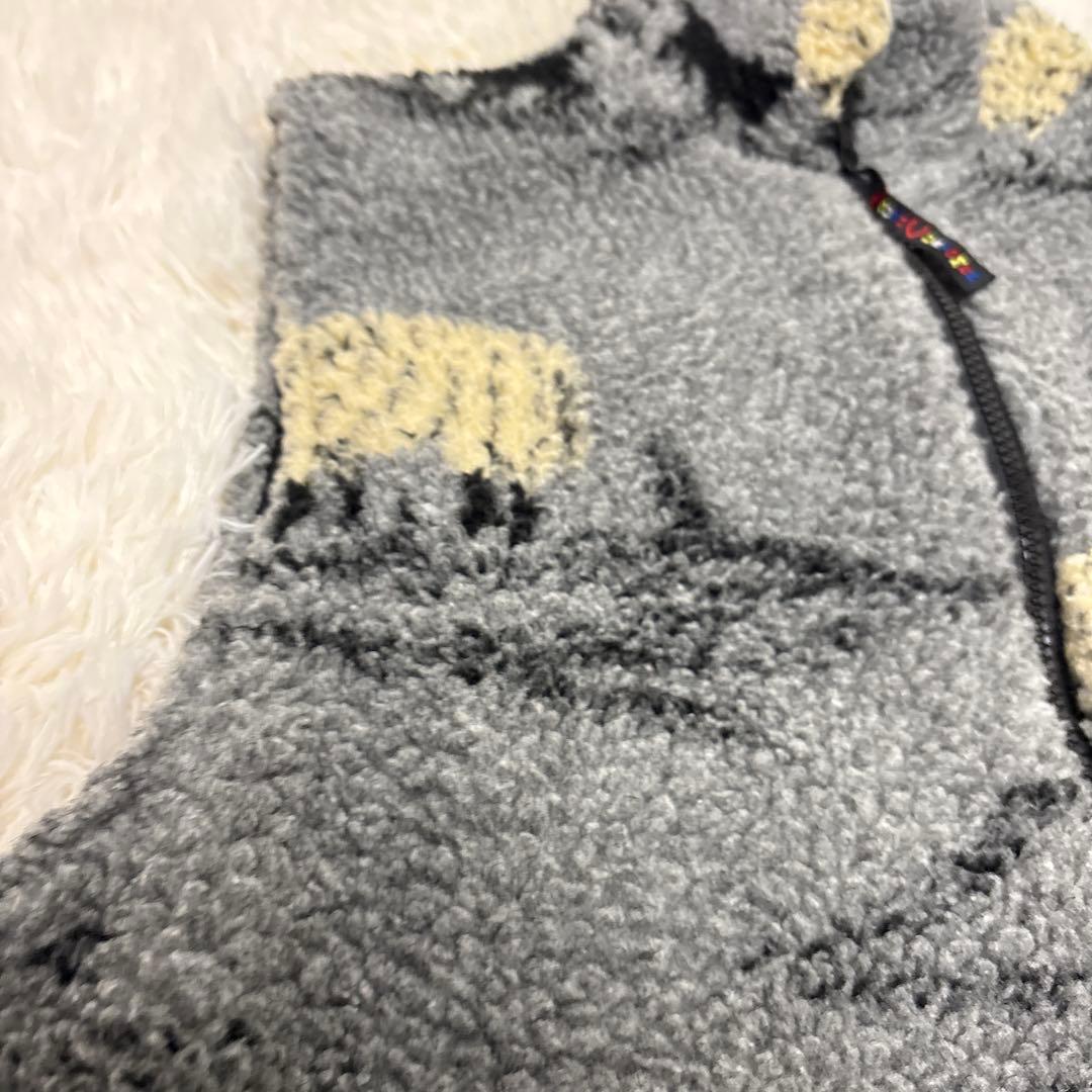 ▪️ ▼farfield original ボアベスト　シープ柄　フリースベスト