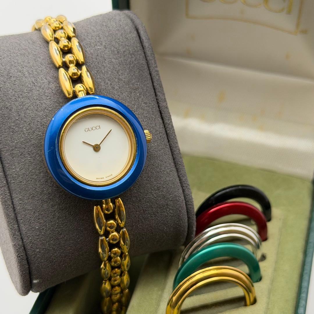 動作未確認　グッチ　チェンジベゼル　11.12.2 箱ベゼル5個付　高騰中