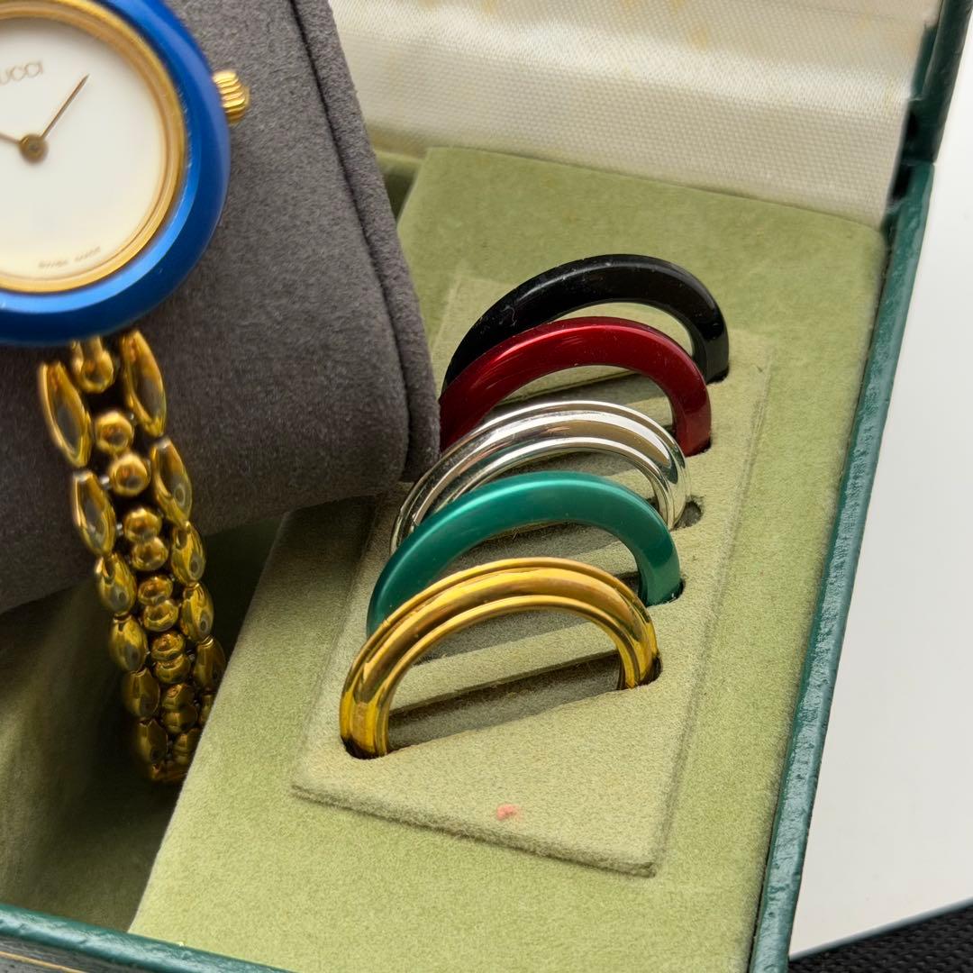 動作未確認　グッチ　チェンジベゼル　11.12.2 箱ベゼル5個付　高騰中