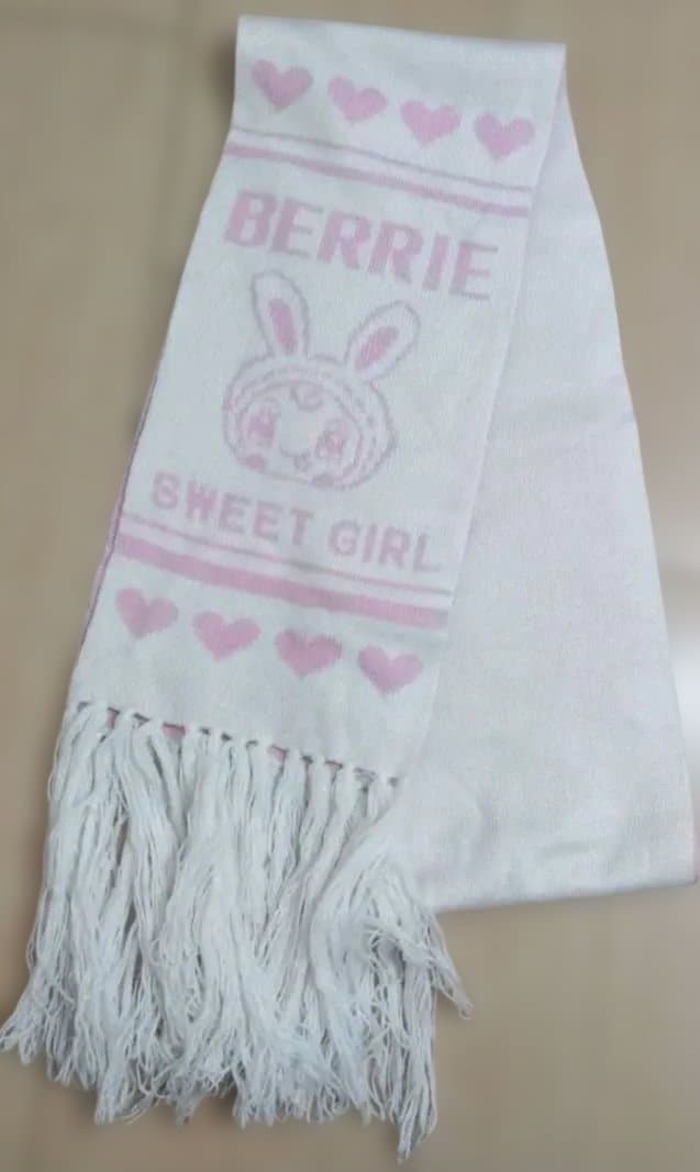 値下げ【平成レトロ】メゾピアノ　ベリエちゃんマフラー　当時物Y2K　希少レア美品