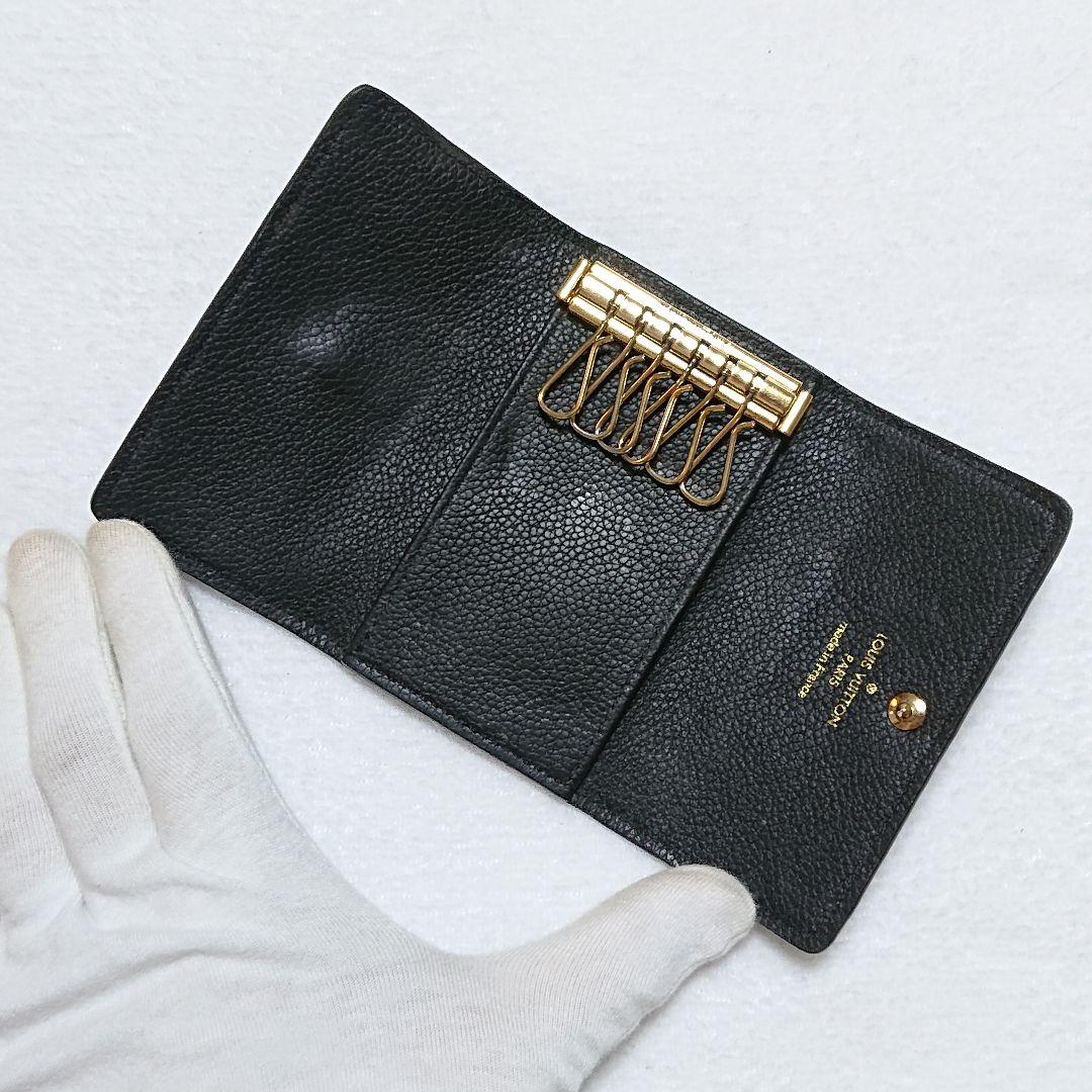 【美品】ルイヴィトン アンプラント モノグラム 6連 キーケース ブラック