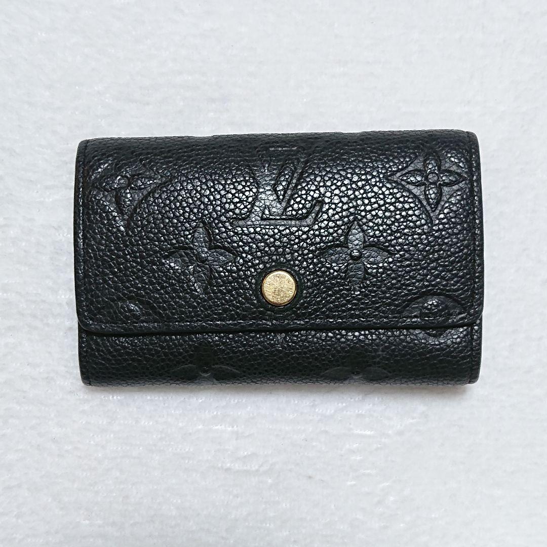 【美品】ルイヴィトン アンプラント モノグラム 6連 キーケース ブラック