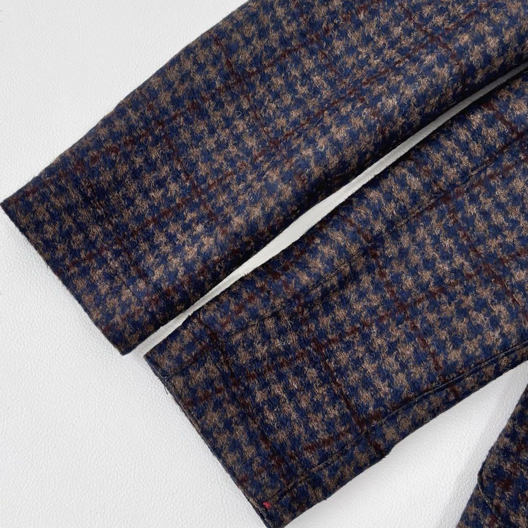 BOB ボブ テーラードジャケット 48 チェック 千鳥格子