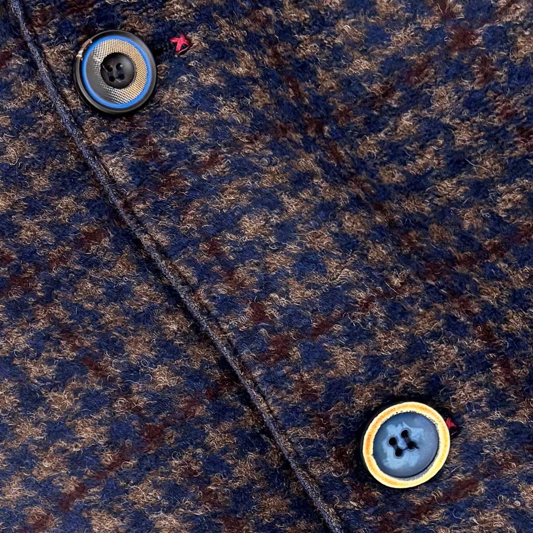 BOB ボブ テーラードジャケット 48 チェック 千鳥格子