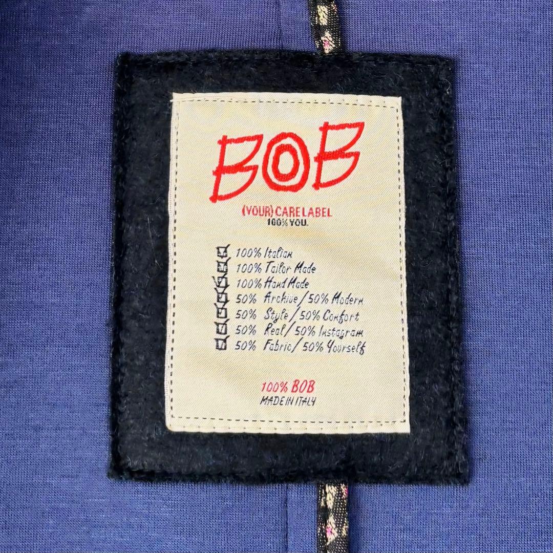 BOB ボブ テーラードジャケット 48 チェック 千鳥格子