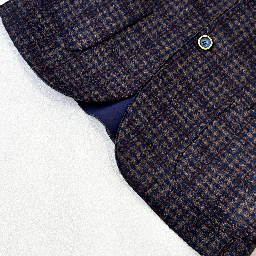 BOB ボブ テーラードジャケット 48 チェック 千鳥格子