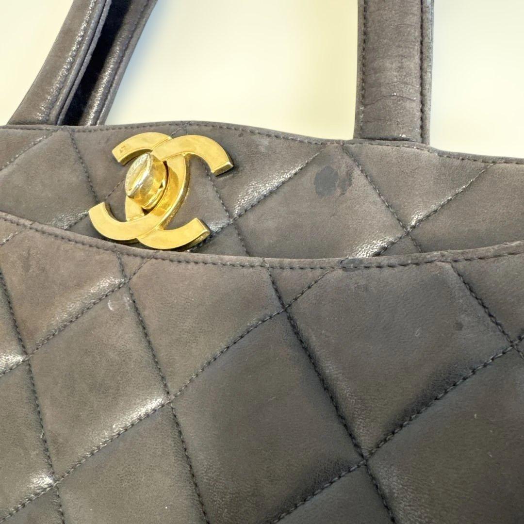 CHANEL キルティング ハンドバッグ 黒