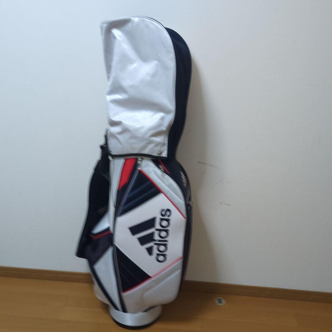adidas キャディバッグ ホワイト/レッド/ブルー