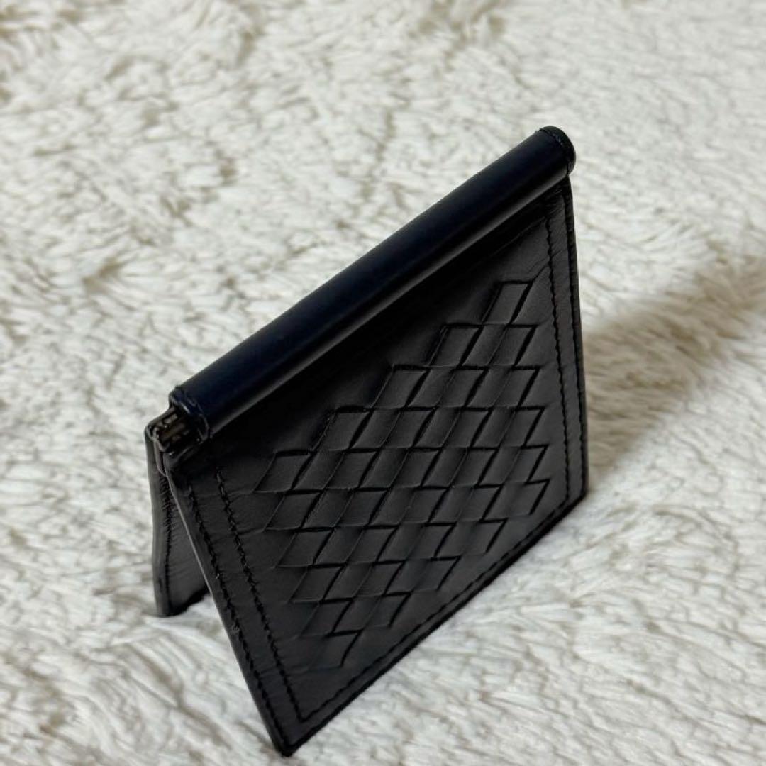 ⭐️未使用品⭐️　ボッテガヴェネタ　イントレチャート　マネークリップ　ネイビー