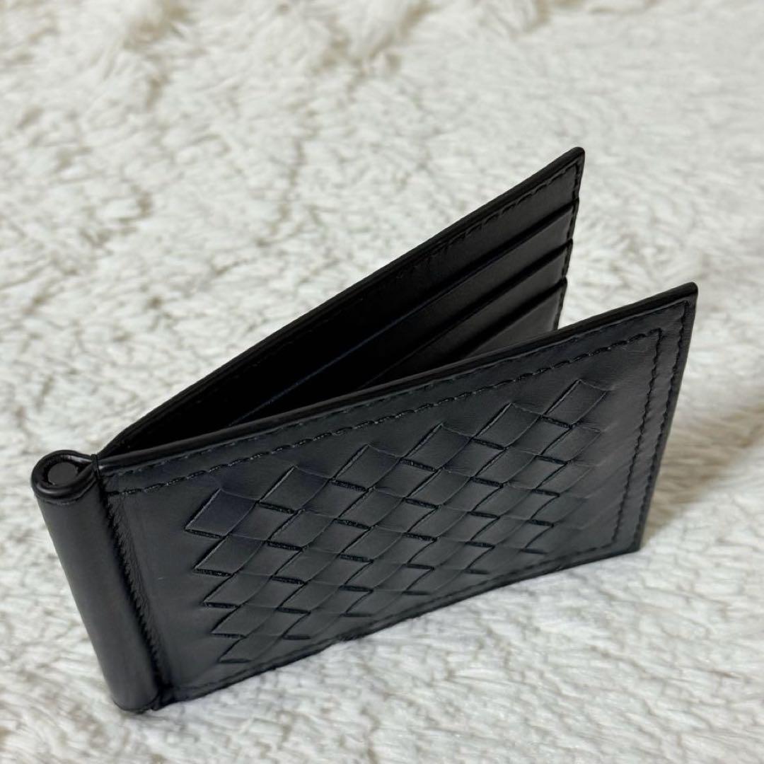 ⭐️未使用品⭐️　ボッテガヴェネタ　イントレチャート　マネークリップ　ネイビー