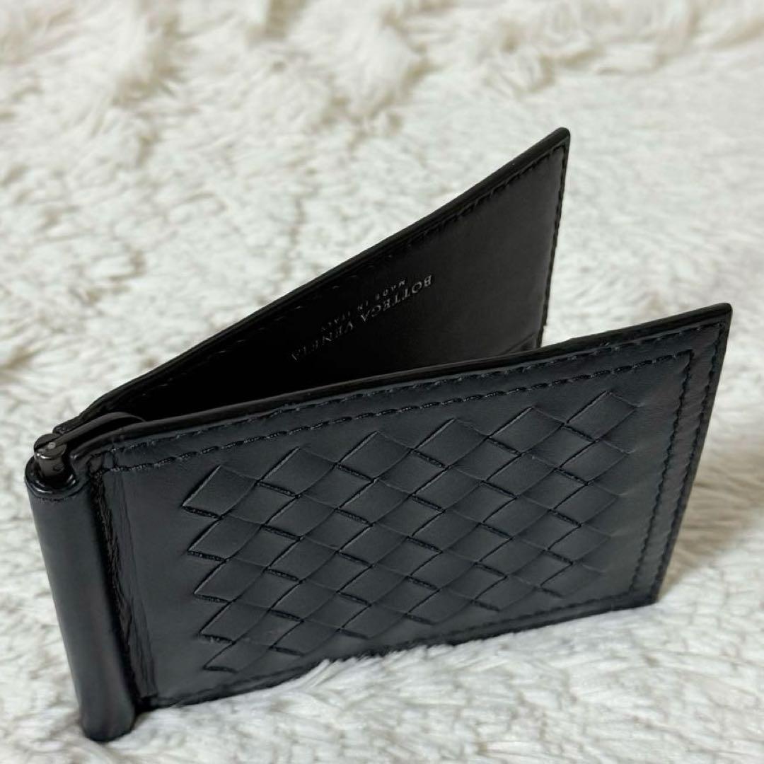 ⭐️未使用品⭐️　ボッテガヴェネタ　イントレチャート　マネークリップ　ネイビー