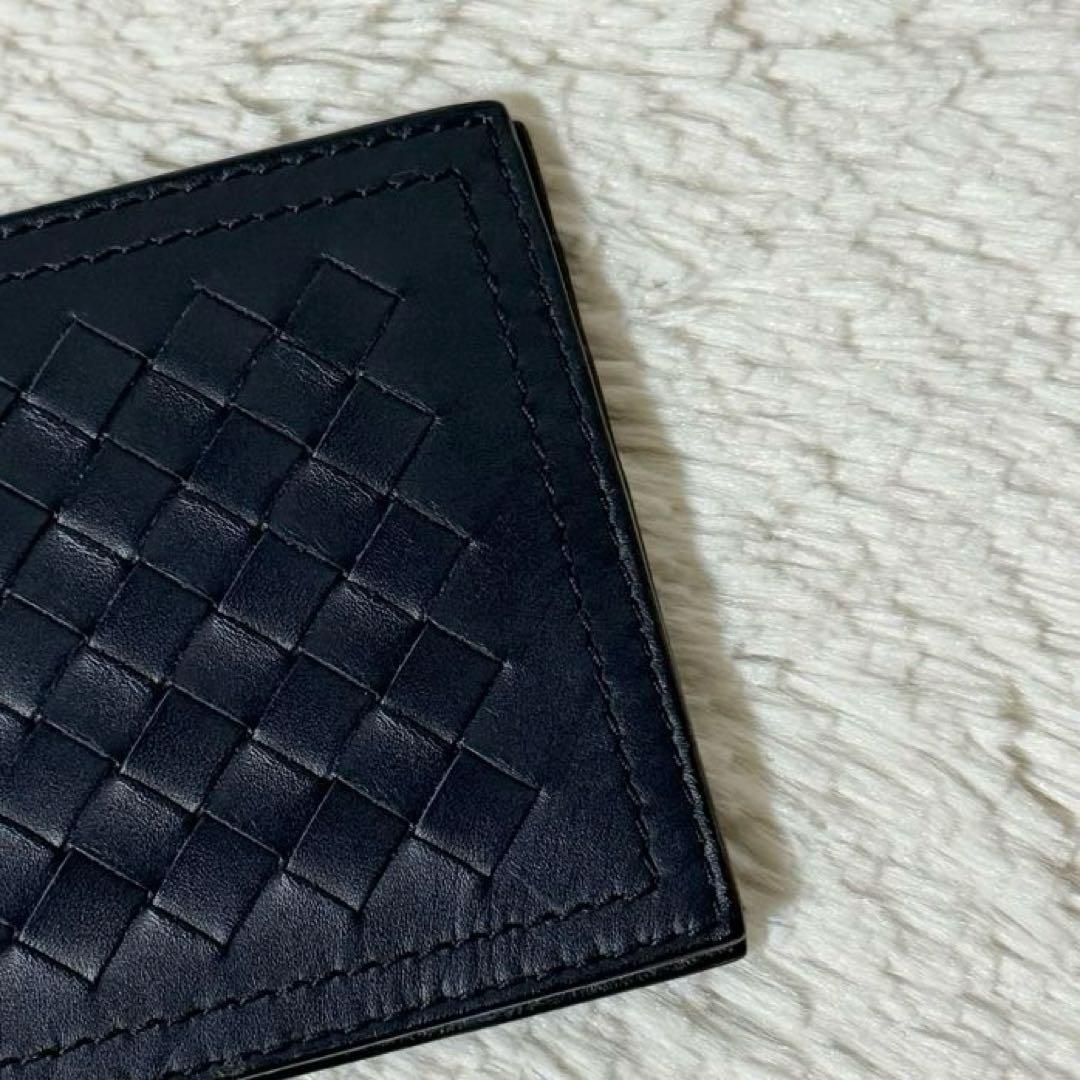 ⭐️未使用品⭐️　ボッテガヴェネタ　イントレチャート　マネークリップ　ネイビー