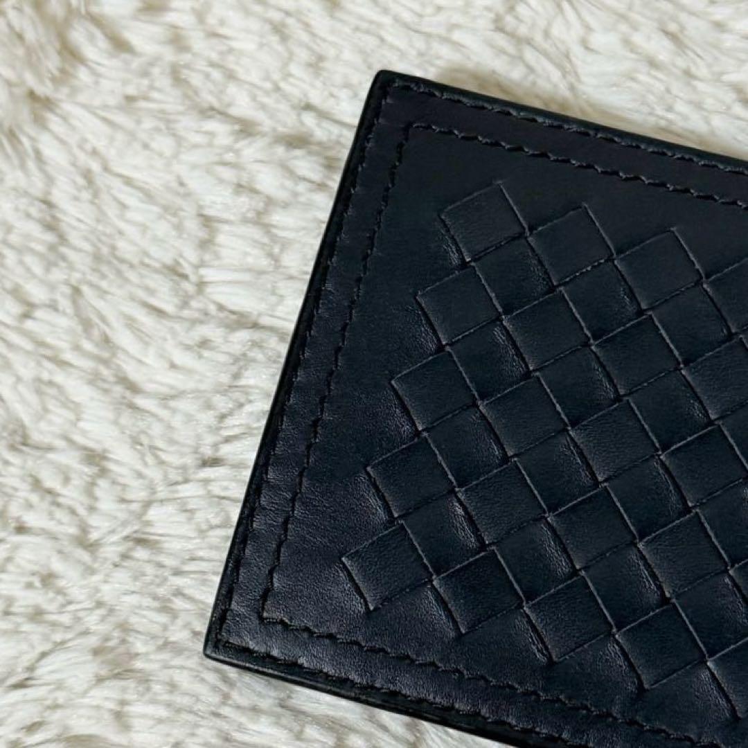 ⭐️未使用品⭐️　ボッテガヴェネタ　イントレチャート　マネークリップ　ネイビー