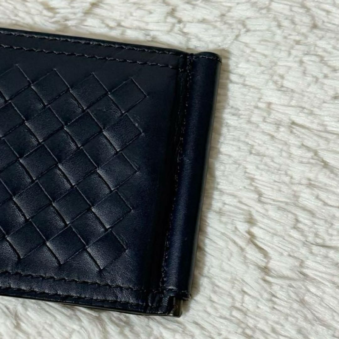 ⭐️未使用品⭐️　ボッテガヴェネタ　イントレチャート　マネークリップ　ネイビー
