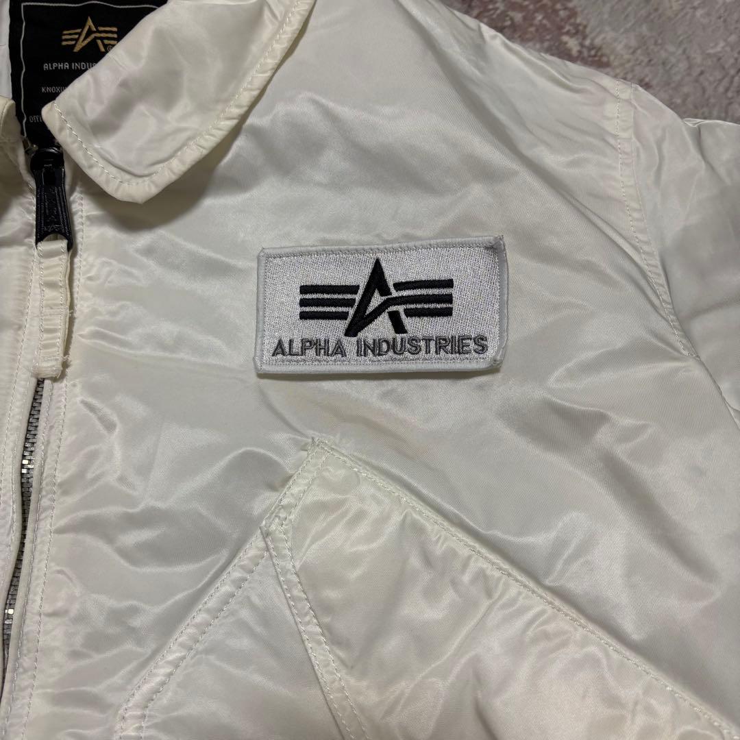 ALPHA INDUSTRIES CWU-45P フライトジャケット 白 XL