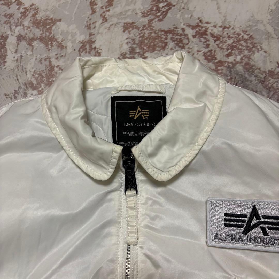ALPHA INDUSTRIES CWU-45P フライトジャケット 白 XL