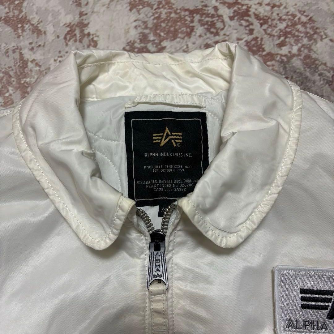 ALPHA INDUSTRIES CWU-45P フライトジャケット 白 XL