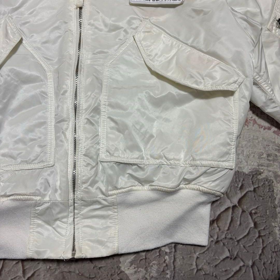 ALPHA INDUSTRIES CWU-45P フライトジャケット 白 XL