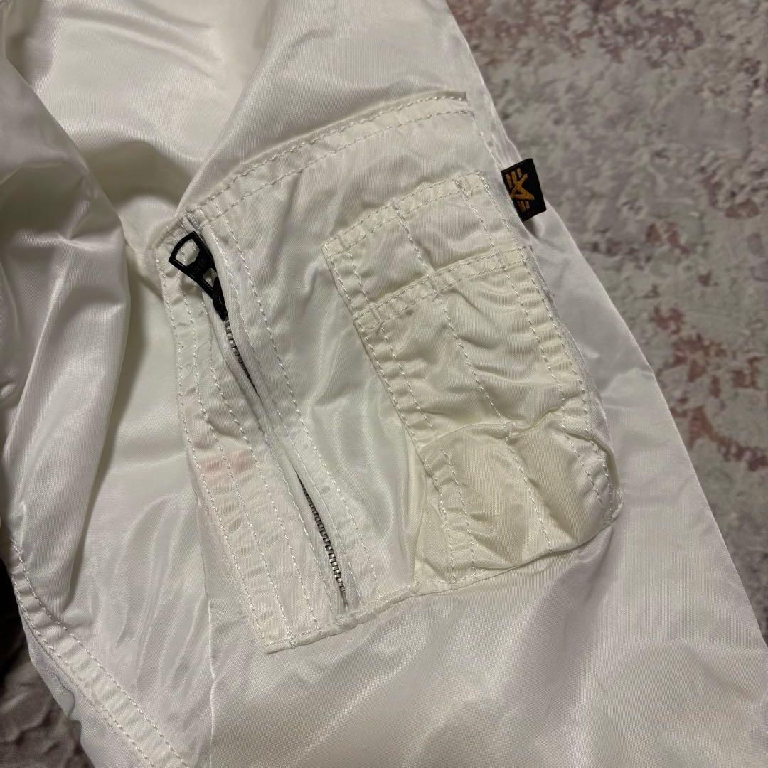 ALPHA INDUSTRIES CWU-45P フライトジャケット 白 XL