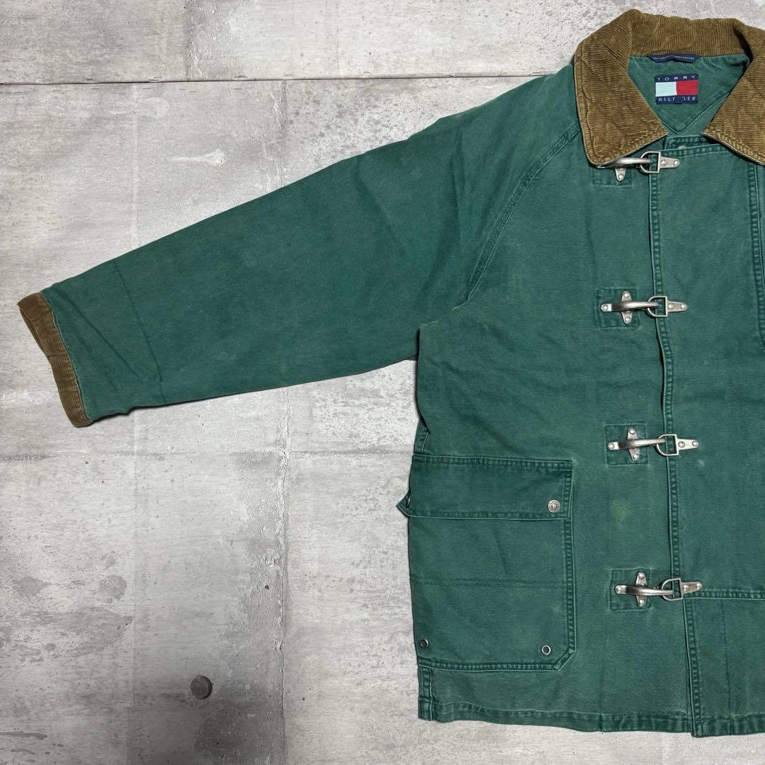 90s   ファイヤーマンジャケット グリーン M