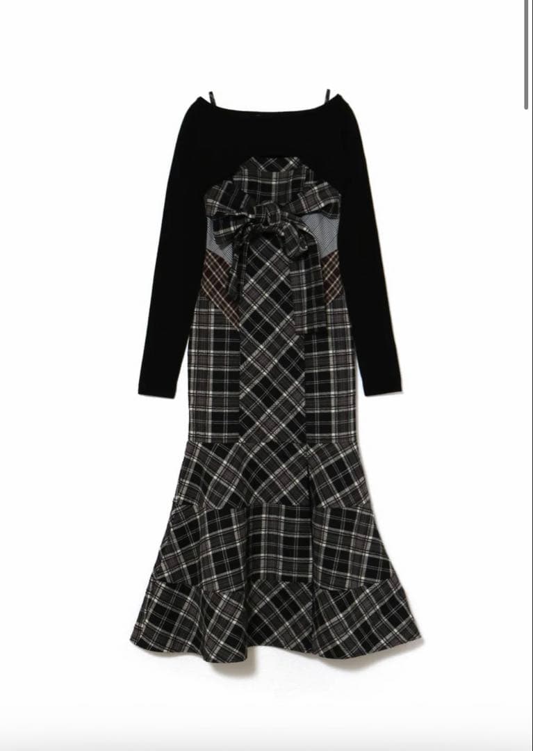 ［正規品］andmary Juni check dress black S
