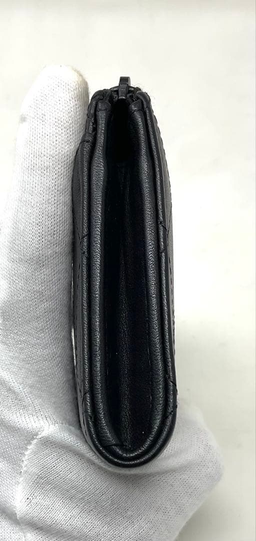 CHANEL ソーブラック　コンパクトウォレット　フラグメントケース