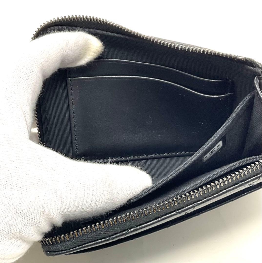 CHANEL ソーブラック　コンパクトウォレット　フラグメントケース