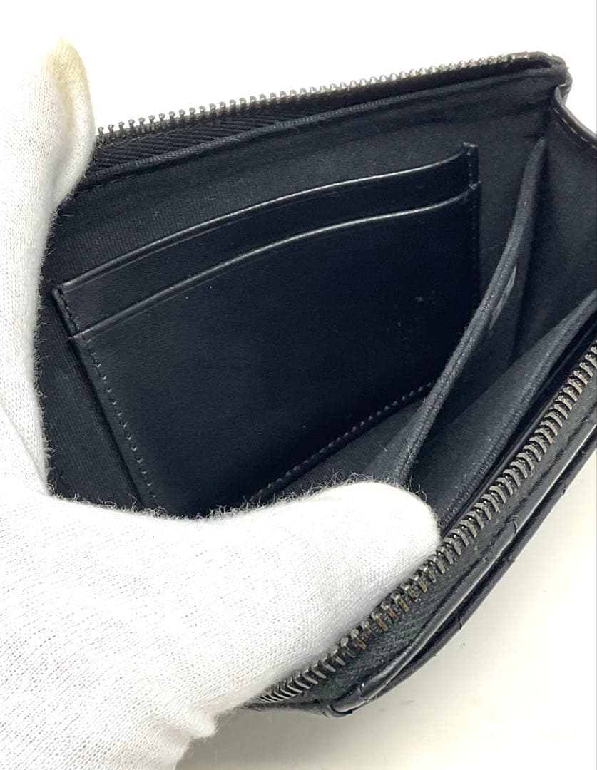 CHANEL ソーブラック　コンパクトウォレット　フラグメントケース