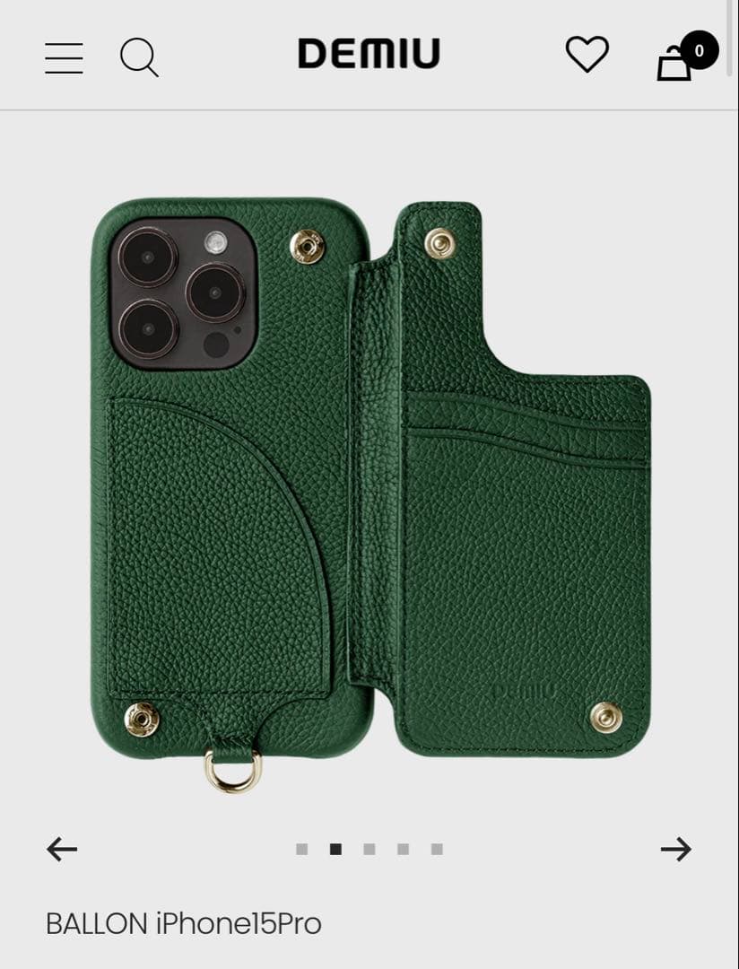 iPhoneアクセサリー demiu iPhone15pro