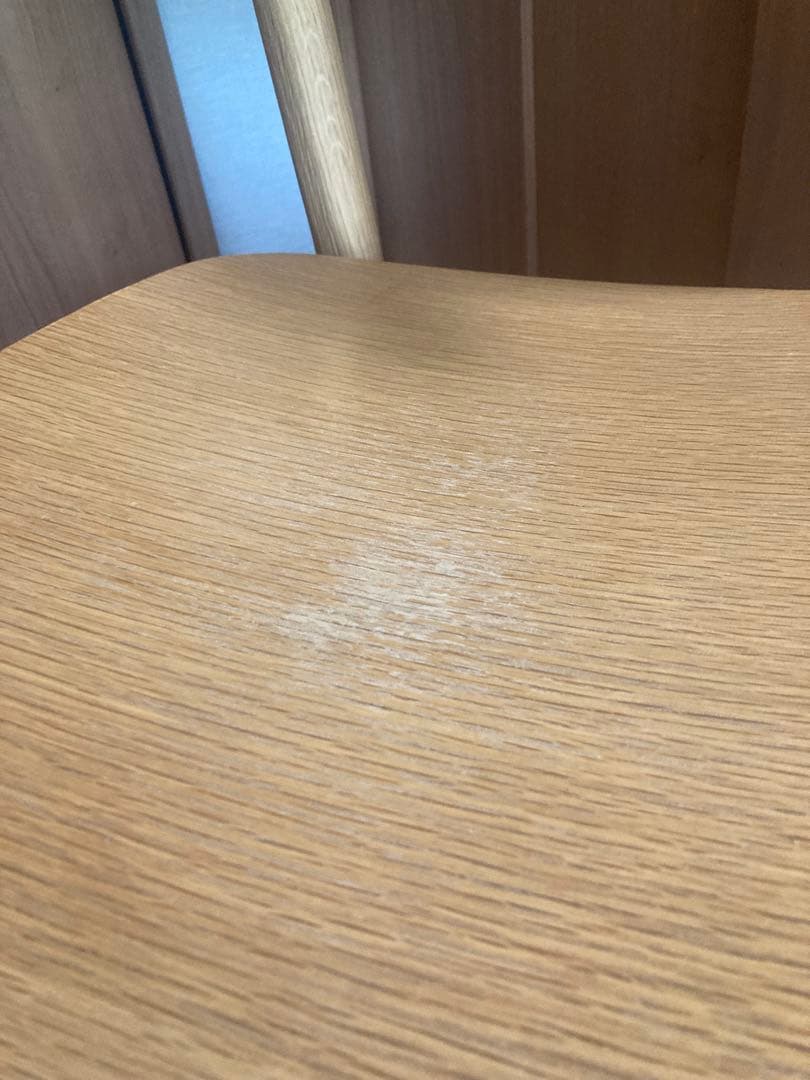 無印良品　ラウンドチェア オーク材