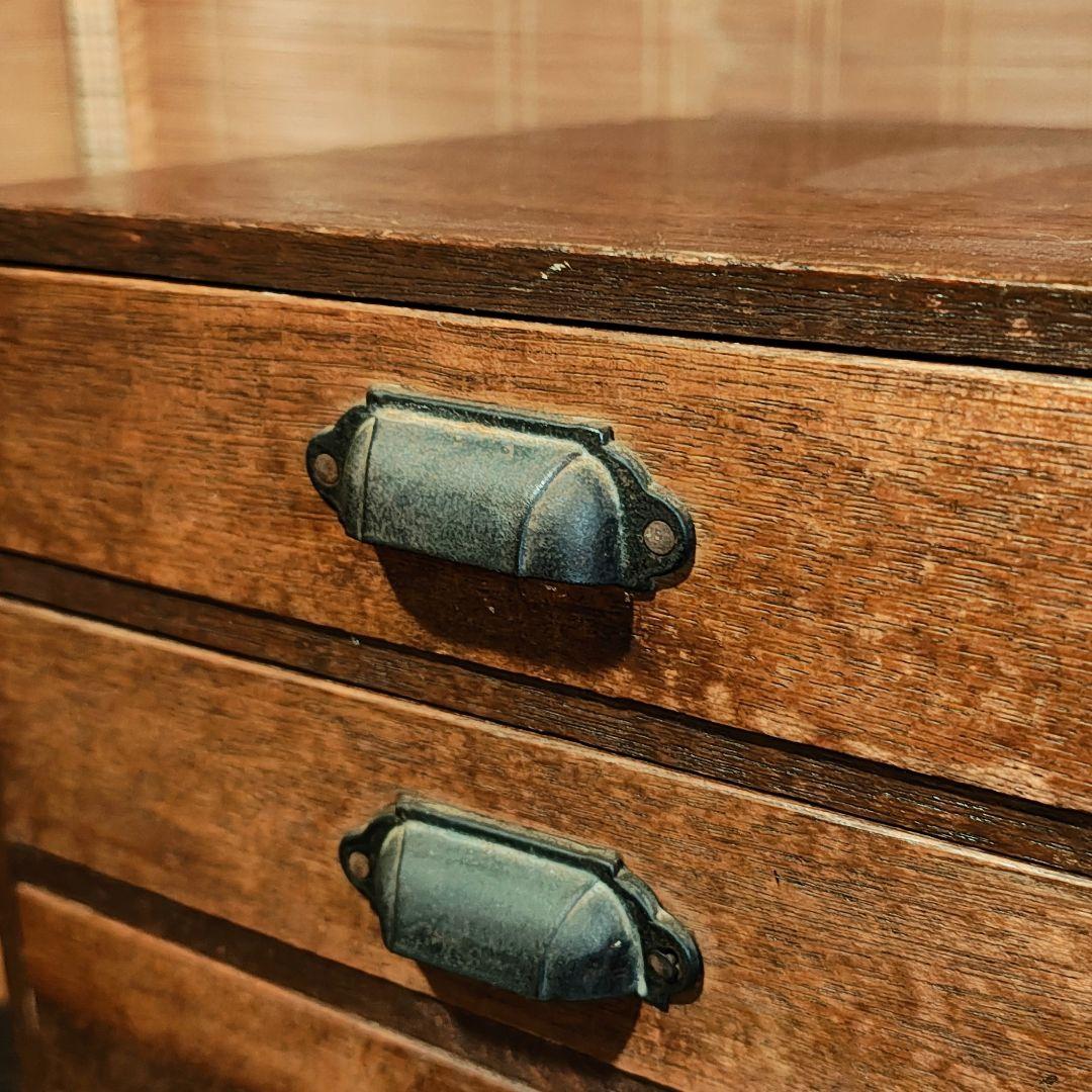 小引き出し6杯　小抽斗　昭和レトロ　木箱　古家具