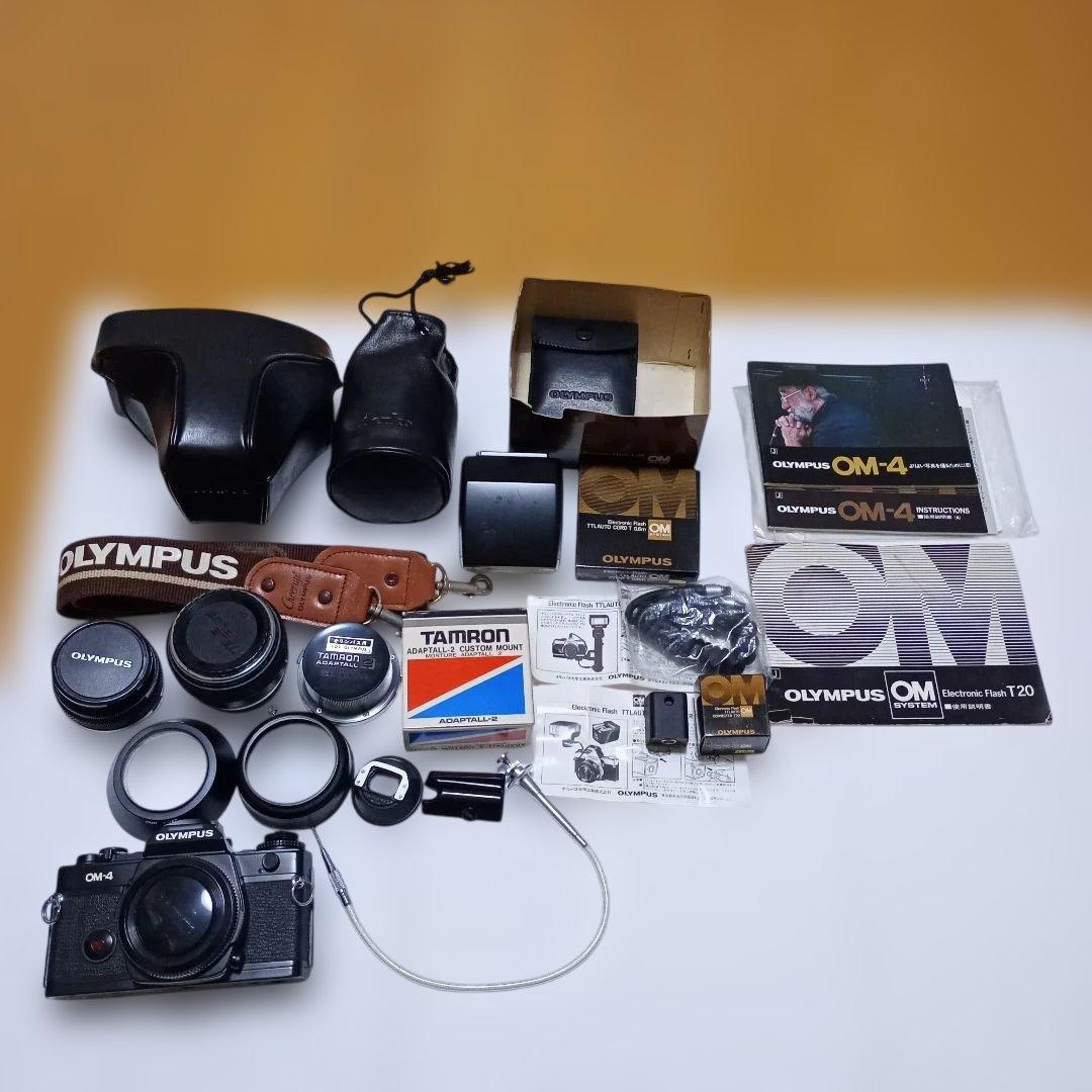 フィルムカメラ Olympus OM-4+ Auto- 50 f1.8+teleplus MC7