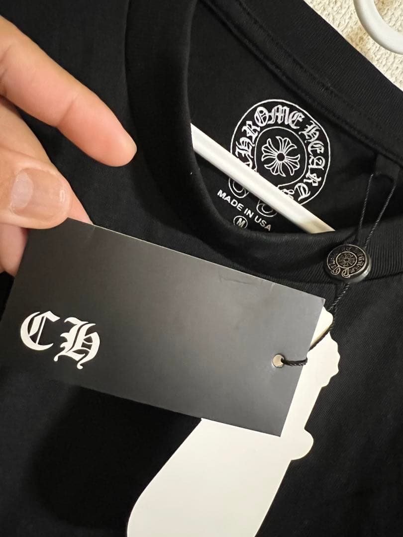 u*6様 Chrome Hearts ロゴプリント Tシャツ