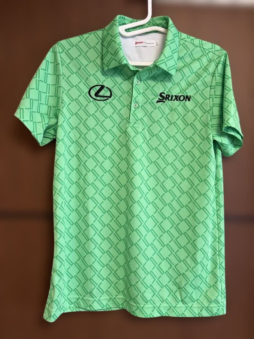 Srixon ゴルフシャツ Lサイズ 緑 レクサス 松山英樹