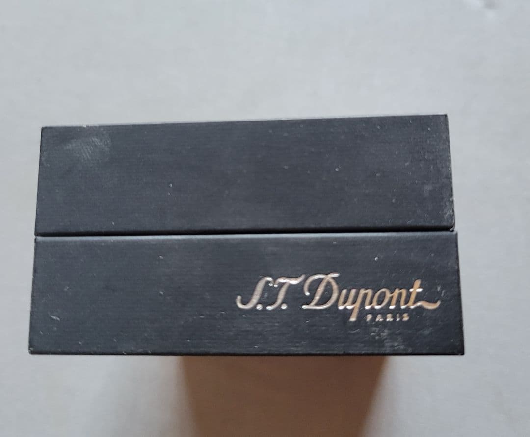 S.T. Dupont シルバー ブラック カフス カフリンクス