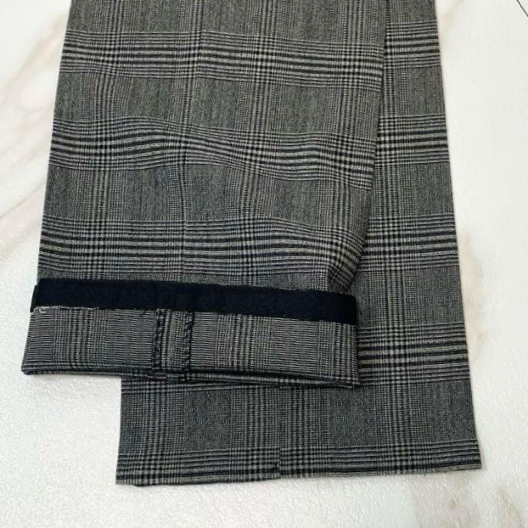 ヒューゴボス スーツ セットアップ ストレッチ グレンチェック ウール グレー